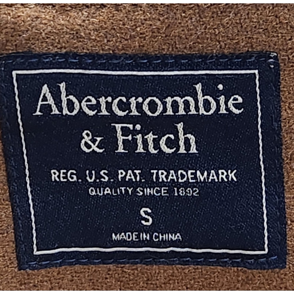 Abercrombie Fitch Coat Womens Small Beige Camel Wool Topcoat Dad - Picture 4 of 5